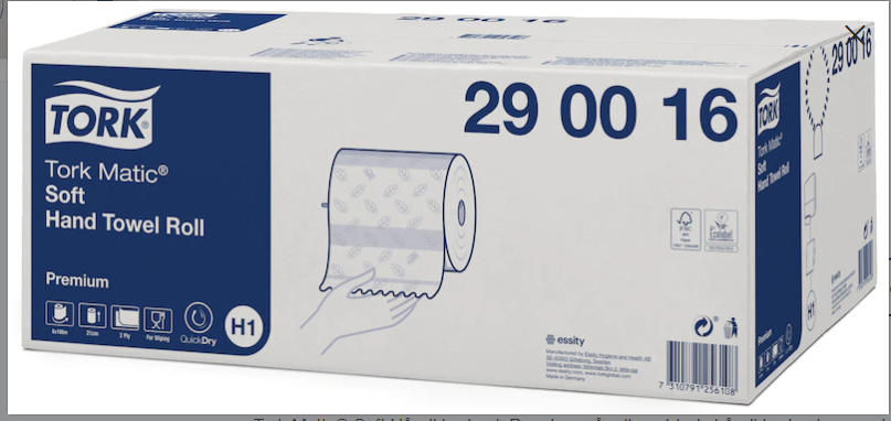 Tork Matic® Soft Håndklædeark på rulle